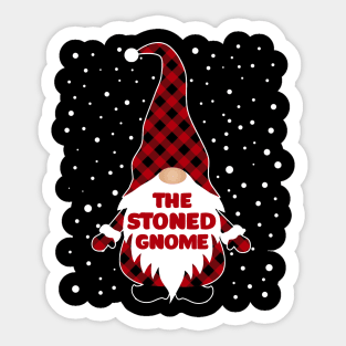 The Stoned Gnome Matching Family Christmas Pajama Sticker